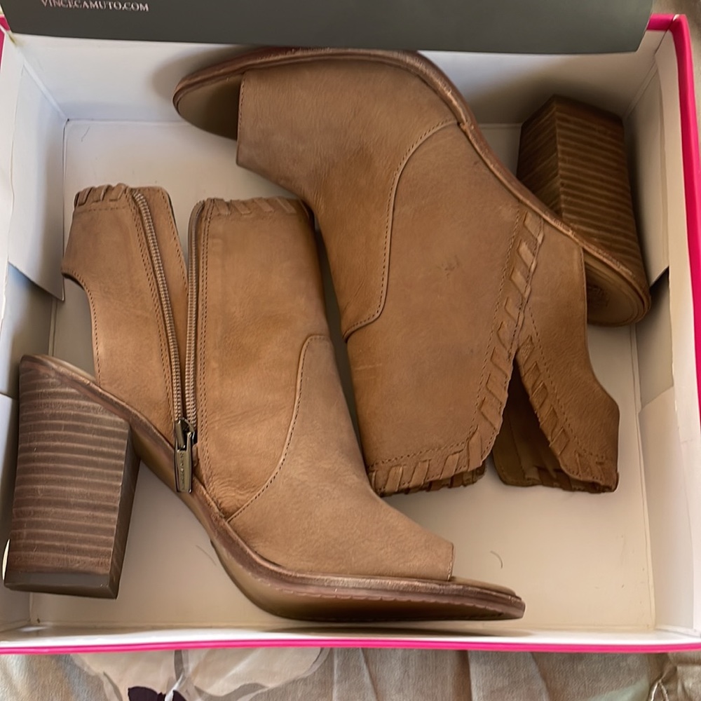 Vince Camuto peep toe, high heel sandals